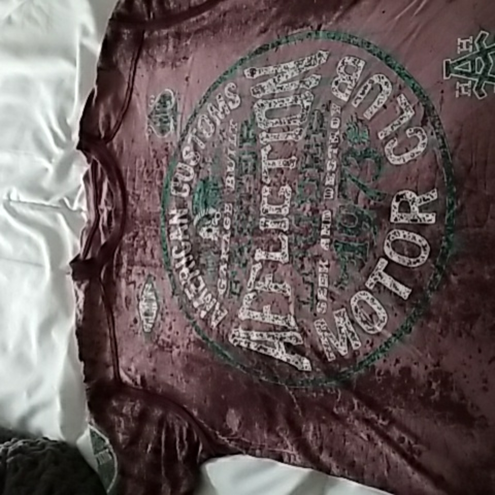 Affliction marbled t shirt